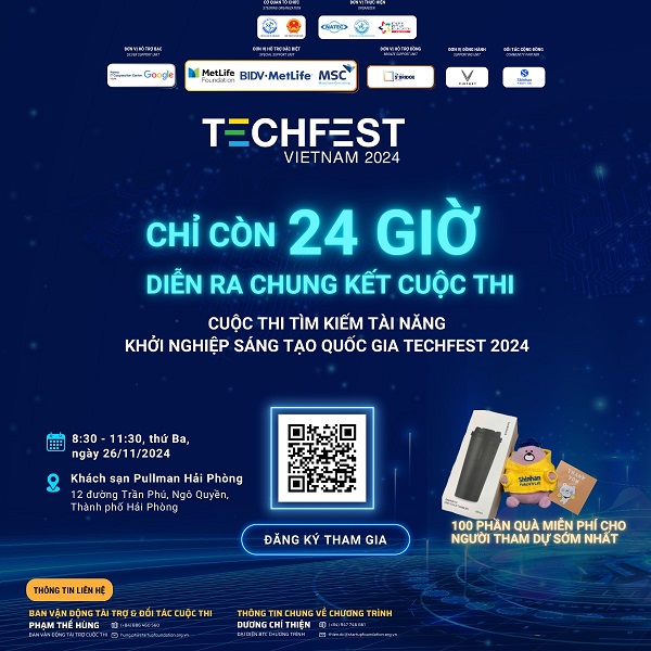 5 đội thi xuất sắc bước vào chung kết Cuộc thi Tìm kiếm Tài năng Khởi nghiệp Sáng tạo Quốc gia 2024